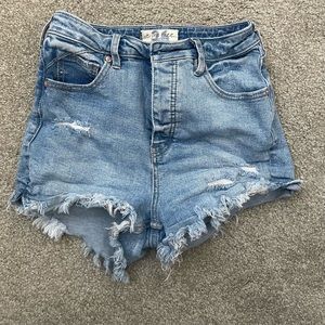 Free people crvy high rise shorts